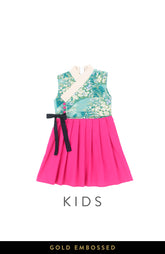 GIRLS Opulent Jade Sakura Hanbok