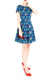 Pandora’s Tropical Paradise Flare Dress with Short Sleeves