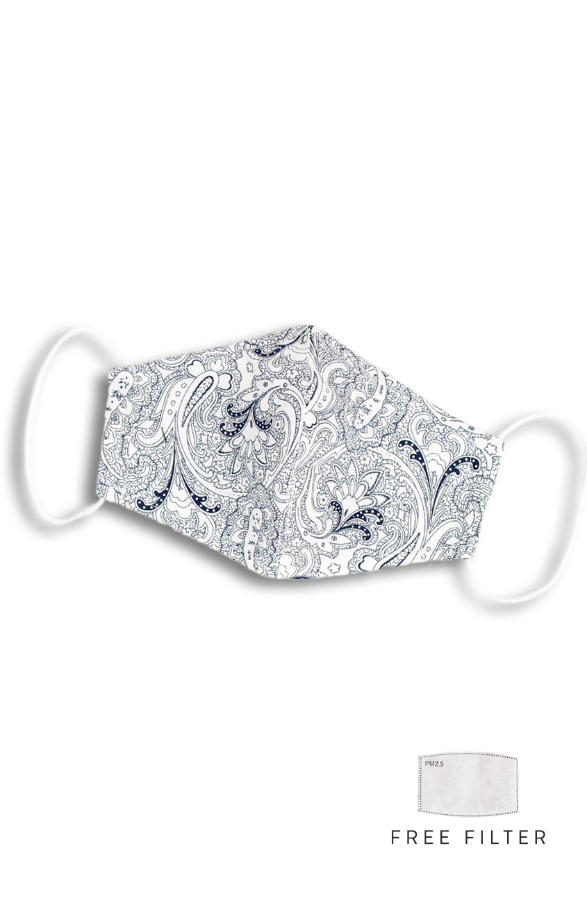 Passionate Paisley Pure Cotton Face Mask