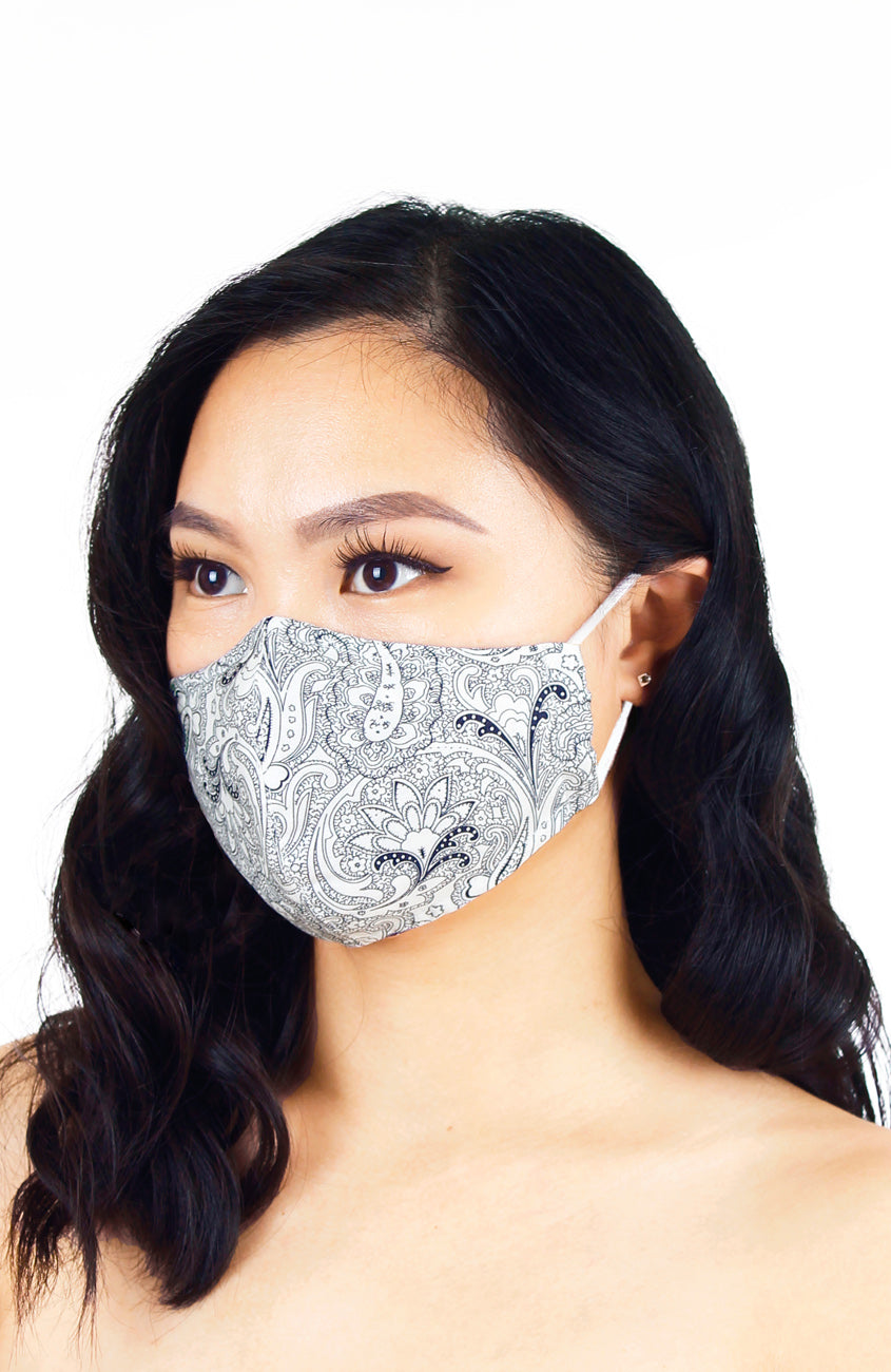Passionate Paisley Pure Cotton Face Mask