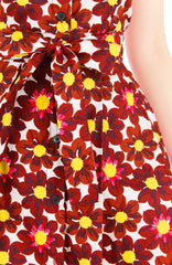 Passionate Red Daisies Emma Two-way Shirtdress