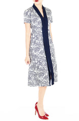 Peranakan Lace Lian Kebaya Dress with Obi Belt