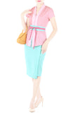 Peranakan Sakura Mei Kebaya with Obi Belt