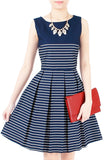 Perfectly Striped Flare Dress