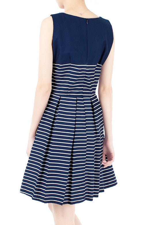 Perfectly Striped Flare Dress