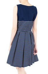 Perfectly Striped Flare Dress