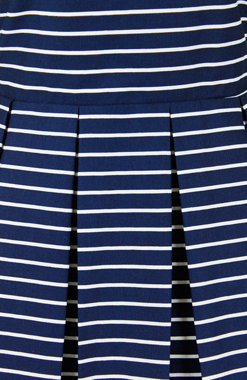 Perfectly Striped Flare Dress