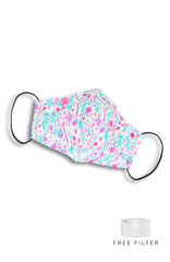 Periwinkle Flutters Pure Cotton Face Mask