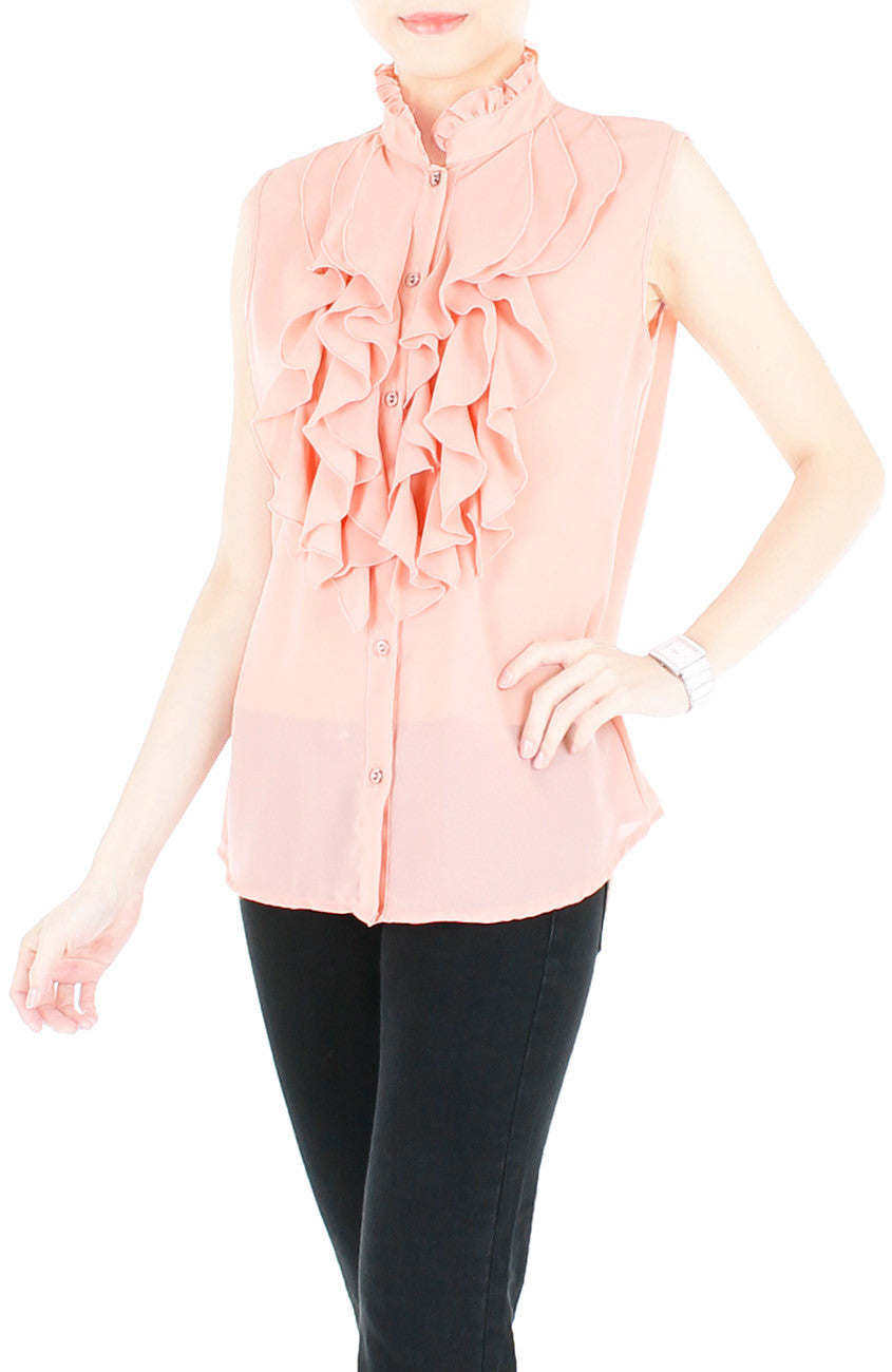 Petal Princess High Neck Blouse