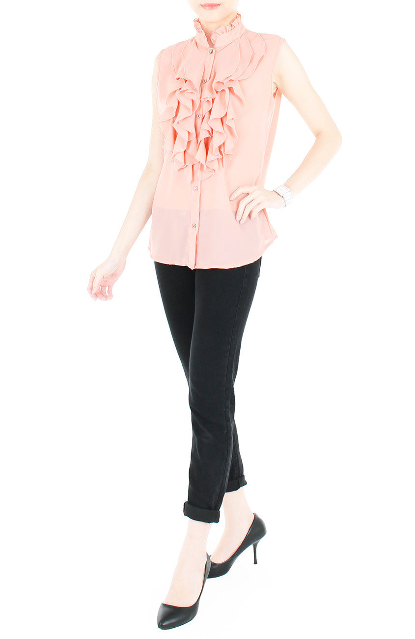 Petal Princess High Neck Blouse