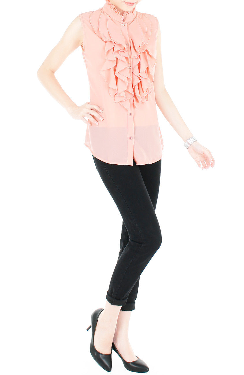 Petal Princess High Neck Blouse