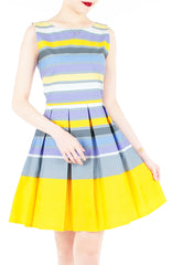 Pick-Me-Up Stripe Flare Dress