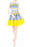 Pick-Me-Up Stripe Flare Dress
