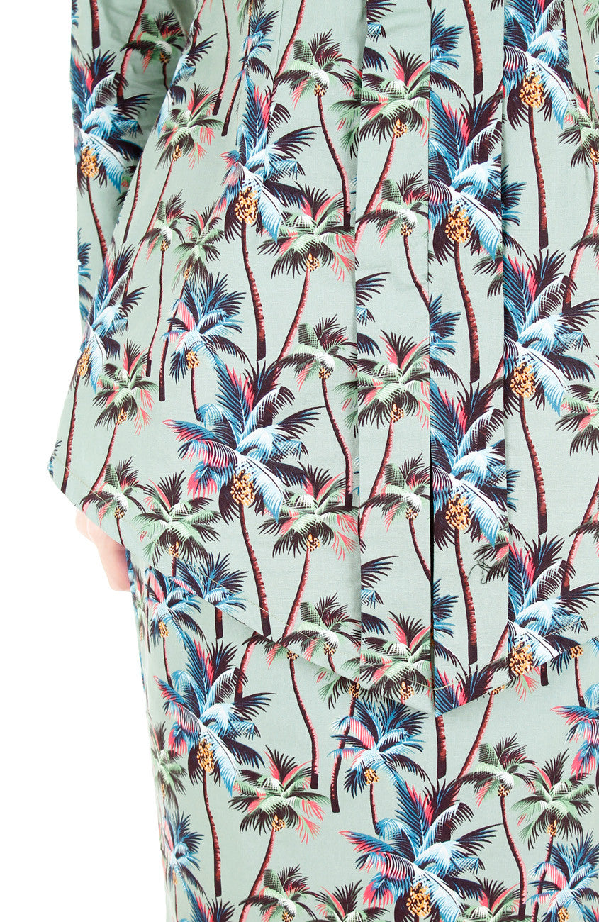 Playful Palm Print Modern Kebaya