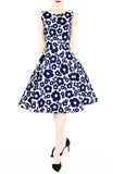 Poised Poppy Presence Flare Midi Dress