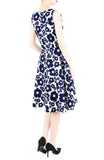Poised Poppy Presence Flare Midi Dress