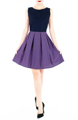 Poised for Potential Flare Dress - Thistle Purple