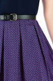 Poised for Potential Flare Dress - Thistle Purple