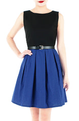 Poised for Potential Flare Dress - Ultramarine
