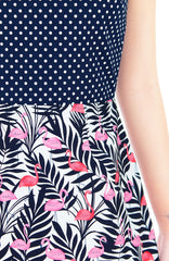Polka the Flamingo Vera Dress