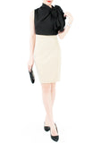 Posh Oversized Bow Blouse - Noir Black