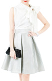 Posh Oversized Bow Blouse - White