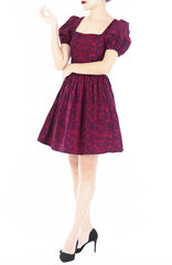 Pretty Paisley Alice Dress - Sangria Red