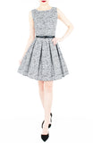 Professional Posh Flare Dress - White
