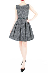 Professional Posh Flare Dress - Noir Black