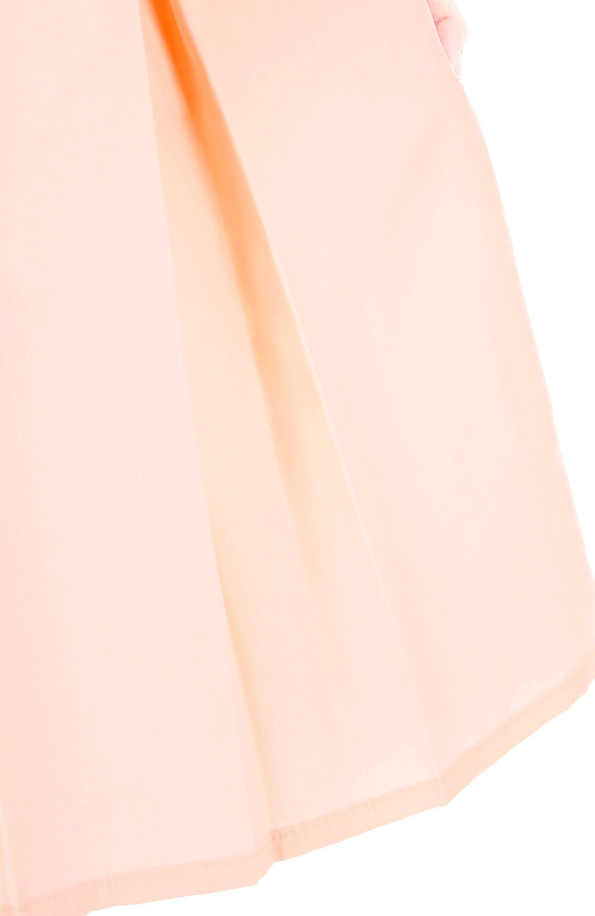 Forever Fanciful Flare Midi Dress with Bow Back  - Peach
