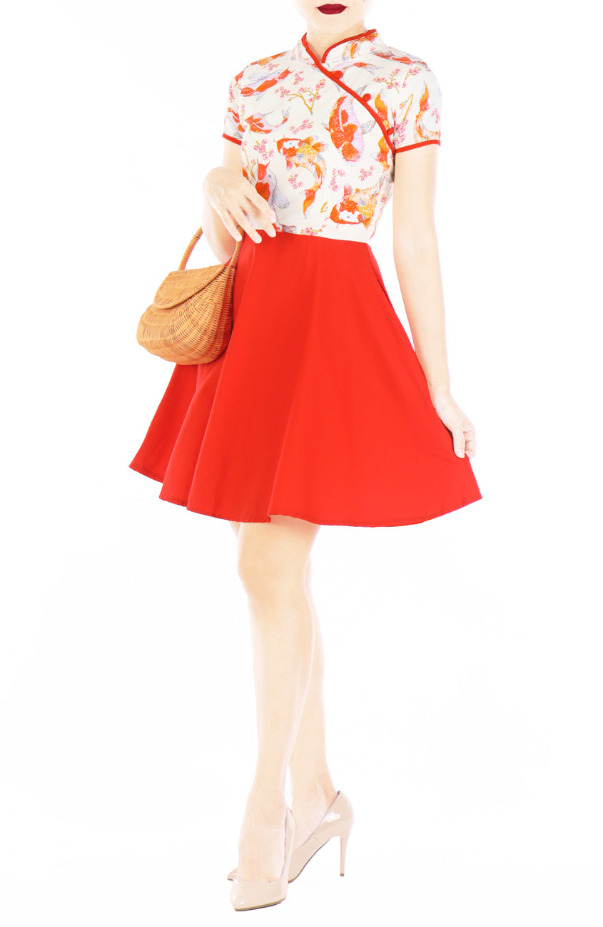 Prosperity Koi Cheongsam