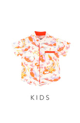 BOYS Prosperity Koi Mandarin Collar Shirt