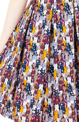 Purrfect-Style Flare Dress with Short Sleeves