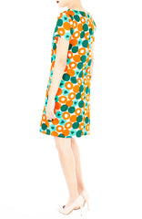 Retro 60s Gemstones Lily Dress - Amber