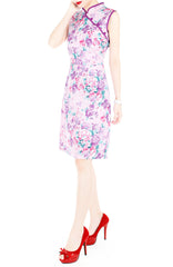 Romance of the Spring Cheongsam Dress - Orchid Purple