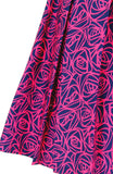 Roses Rendezvous Flare Dress - Fuchsia Pink
