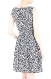 Roses Rendezvous Flare Dress - White