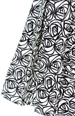 Roses Rendezvous Flare Dress - White