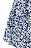 Roses Rendezvous Flare Dress - Oxford Blue