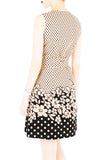 Rosette Latte A-Line Button Down Dress