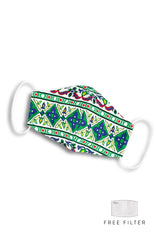 Royal Istanbul Pure Cotton Face Mask - Emerald Green