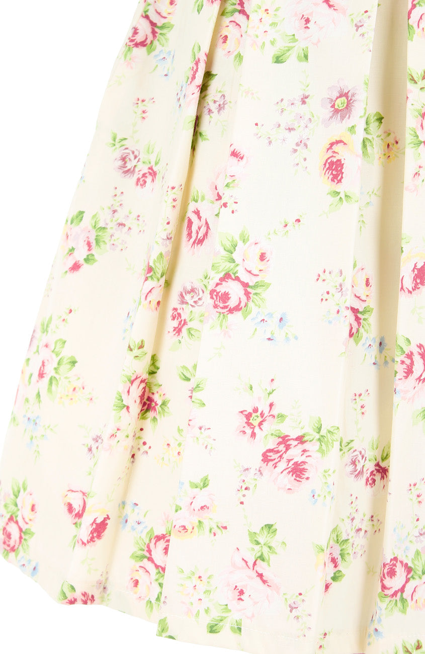 Rustic Radiance Flare Dress with Short Sleeves