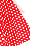 Santa Baby Polka Flare Midi Dress