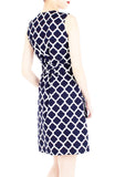 Sartorial Moroccan Mosaic A-Line Button Down Dress