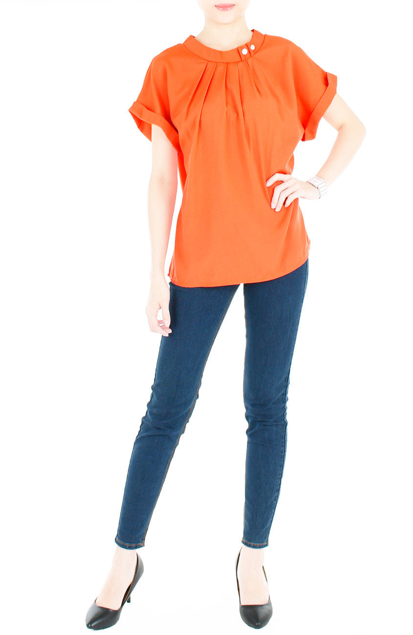 Sartorial Self-Discovery Blouse - Orange