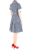 Savvy Striped Anna Shirtdress