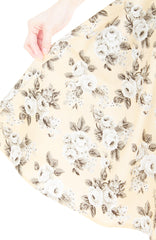 Secret Rose Garden Flare Midi Dress - Pastel Orange