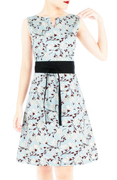 Serene White Lilies Stella Dress