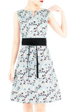 Serene White Lilies Stella Dress