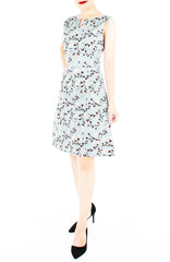 Serene White Lilies Stella Dress